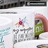 Tassendruck Edle personalisierte Namens-Tassen mit Ihrem Anfangsbuchstaben und Namen - Namenstasse/Geschenk-Idee/Geburtstags-Geschenk/Namenstag - Innen & Henkel Grau - 5