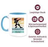 Einschulung Geschenke Tasse bedruckt mit – BÄÄM!! Schulkind Jungs – Unisize – Hellblau – tasse einschulung junge – Q9061 – Kaffeetasse und Teetasse 325 ml - 5