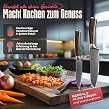 Wakoli Edib 3er Damastmesser-Set mit Klingenlängen von 8,50cm bis 17,00cm extrem scharf aus 67 Lagen I Profi Küchenmesser Set aus echtem japanischen Damaststahl mit Griffen aus Pakkaholz und Holzbox - 4