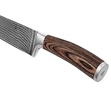 Wakoli Edib 3er Damastmesser-Set mit Klingenlängen von 8,50cm bis 17,00cm extrem scharf aus 67 Lagen I Profi Küchenmesser Set aus echtem japanischen Damaststahl mit Griffen aus Pakkaholz und Holzbox - 9