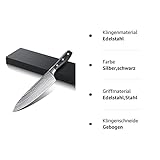 Küchenmesser Damastmesser, 20cm Profi Messer Damast Fleischmesseraus, VG10 Edelstahl Kochmesser 67 Lagen Damaskus Stahl, G10 Griff edle Geschenkbox - 9