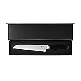 Wilfa EGO VG-10 Brotmesser - 20cm Klinge, 67 Schichten Damaststahl, japanischer VG-10 Stahlkern, Klingenhärte: HRC: 60±2, ergonomischer Holzgriff, schwarz - 3
