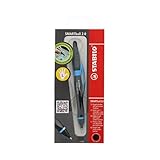 Stabilo SMARTball 2.0 Kugelschreiber mit Stylus, für Linkshänder, schwarze Tinte, Schwarz / Cyan - 2