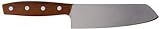 Fiskars Santoku-Messer, Gesamtlänge: 28 cm, Qualitätsstahl/Holz, Braun, Norr, 1016474 - 2