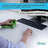 Azeron Compact Gaming Keypad – Programmierbare Gaming-Tastatur für PC-Gaming – 3D-gedruckte Tastatur mit Analogem Daumenstick und 24 programmierbaren Tasten für Linkshänder (Galaxy Purple) - 2
