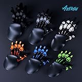 Azeron Compact Gaming Keypad – Programmierbare Gaming-Tastatur für PC-Gaming – 3D-gedruckte Tastatur mit Analogem Daumenstick und 24 programmierbaren Tasten für Linkshänder (Galaxy Purple) - 6
