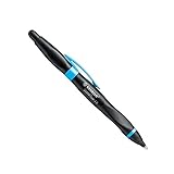Kugelschreiber & Stylus für Tablets & Smartphones - STABILO SMARTball 2.0 in schwarz/cyan  - Schreibfarbe schwarz - für Linkshänder