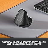 Logitech Lift Left Vertikale Ergonomische Maus, Linkshänder, Kabellos, Bluetooth oder Logi Bolt USB-Empfänger, Leise Klicks, 4 Tasten, Kompatibel mit Windows/macOS/iPadOS, Laptop, PC – Grau - 3
