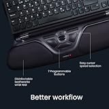 Contour RollerMouse Free3 Wireless | Ergonomische Maus mit Handauflage | Für Rechts- & Linkshänder| Leichte, Flache, kabellose Maus | 9 Tasten | 2800 DPI | Für Windows & Mac - 6