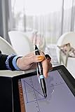Kugelschreiber & Stylus für Tablets & Smartphones – STABILO SMARTball 2.0 in schwarz/cyan  – Schreibfarbe blau – für Linkshänder - 3