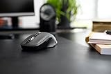 CHERRY MW 2310 2.0, kabellose Maus, geeignet für Rechts- und Linkshänder, 6 Tasten-Maus: Optischer Sensor und umschaltbare Auflösung, bis zu 3 Jahre ohne Batteriewechsel, schwarz - 2