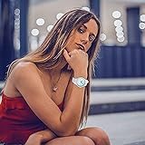 JSDDE Uhren Damenuhr Armanduhr Candy Farbe Silikonband Sportuhr Lässig Analog Quarzuhr Watchs für Frauen Mädchen Jungen (Weiß) - 2