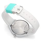 JSDDE Uhren Damenuhr Armanduhr Candy Farbe Silikonband Sportuhr Lässig Analog Quarzuhr Watchs für Frauen Mädchen Jungen (Weiß) - 6