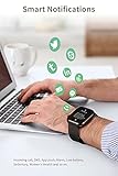 CUBOT C5 Smartwatch Herren, 5 ATM Wasserdicht 1.7 Zoll Touchscreen Schrittzähler Uhr, Armbanduhr mit Pulsuhr, Fitnessuhr iOS/Android kompatibel, Fitness Tracker, Schwarz - 7
