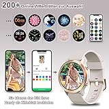 Blackview Smartwatch Damen, 1.09 Zoll Fitnessuhr Smart Watch Fitness Armbanduhr mit Pulsmesser Schlafmonitor SpO2, Schrittzähler Uhr Sportuhr Stoppuhr Aktivitätstracker für Android iOS(Grau) - 2