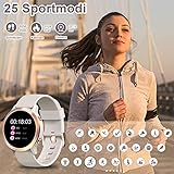 Blackview Smartwatch Damen, 1.09 Zoll Fitnessuhr Smart Watch Fitness Armbanduhr mit Pulsmesser Schlafmonitor SpO2, Schrittzähler Uhr Sportuhr Stoppuhr Aktivitätstracker für Android iOS(Grau) - 3