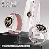 Blackview Smartwatch Damen, 1.09 Zoll Fitnessuhr Smart Watch Fitness Armbanduhr mit Pulsmesser Schlafmonitor SpO2, Schrittzähler Uhr Sportuhr Stoppuhr Aktivitätstracker für Android iOS(Grau) - 7
