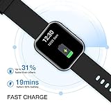 Smartwatch für Herren Damen, TouchElex 1,75 Zoll Fitness Tracker Uhren mit Herzfrequenz, SpO2, Schlafmonitor, Musiksteuerung, 3ATM Wasserdicht Sportuhr Smart Watch Armbanduhren für iOS und Android - 7