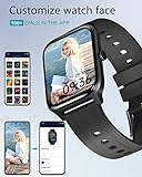 GRV Smartwatch,1.69 Zoll Touch-Farbdisplay Smartwatch für Damen Herren,Fitness Tracker mit Blutsauerstoff Pulsuhr,Schrittzähler,Schlafmonitor,Nachrichten-Push Fitnessuhr für Android iOS - 4