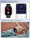 GRV Smartwatch,1.69 Zoll Touch-Farbdisplay Smartwatch für Damen Herren,Fitness Tracker mit Blutsauerstoff Pulsuhr,Schrittzähler,Schlafmonitor,Nachrichten-Push Fitnessuhr für Android iOS - 5
