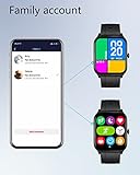 GRV Smartwatch,1.69 Zoll Touch-Farbdisplay Smartwatch für Damen Herren,Fitness Tracker mit Blutsauerstoff Pulsuhr,Schrittzähler,Schlafmonitor,Nachrichten-Push Fitnessuhr für Android iOS - 7
