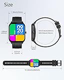 GRV Smartwatch,1.69 Zoll Touch-Farbdisplay Smartwatch für Damen Herren,Fitness Tracker mit Blutsauerstoff Pulsuhr,Schrittzähler,Schlafmonitor,Nachrichten-Push Fitnessuhr für Android iOS - 8