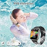 Smartwatch, Herren Damen 1.69 Zoll Touchscreen Smart Watch, IP68 Wasserdicht Fitnessuhr 24 Sportmodi Sportuhr Fitness Tracker mit Schrittzähler Pulsmesser und Schlafanalyse, Armbanduhr für Android iOS - 8