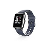 Hama Smartwatch 4900, wasserdicht (Fitnesstracker für Herzfrequenz/Kalorien, Sportuhr mit Schrittzähler, Schlafmonitor, Musiksteuerung, Fitness Armband Damen/Herren, 6 Tage Akkulaufzeit) Blau - 7