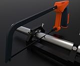 Presch Metallsäge klein 150mm - Mini Hand-Bügelsäge mit austauschbarem Sägeblatt - Säge für Metall, Alu, Plastik - Multifunktionssäge - 3