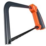 Presch Metallsäge klein 150mm - Mini Hand-Bügelsäge mit austauschbarem Sägeblatt - Säge für Metall, Alu, Plastik - Multifunktionssäge - 5