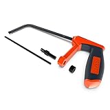 Presch Metallsäge klein 150mm - Mini Hand-Bügelsäge mit austauschbarem Sägeblatt - Säge für Metall, Alu, Plastik - Multifunktionssäge - 6