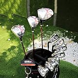 Produkte 11 Linkshänder-Golfschläger für Herren, Titan-Driver, Paket beinhaltet 3 Hölzer, 7 Eisen, Putter, Golftasche, geeignet für Golf, Anfänger, Outdoor, Indoor - 9