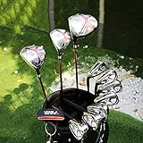 Produkte 11 Linkshänder-Golfschläger für Herren, Titan-Driver, Paket beinhaltet 3 Hölzer, 7 Eisen, Putter, Golftasche, geeignet für Golf, Anfänger, Outdoor, Indoor - 9