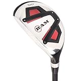 RAM Golf ACCUBAR Herren GOLFSCHLÄGER Eisen-Set 6-7-8-9-PW-SW MIT HYBRIDEN 24° UND 27° – LINKSHÄNDER - 7