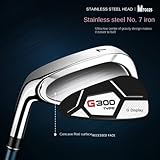 Golfschläger für Linkshänder und Rechtshänder, Eisen, 7#, Golfschläger, Sport, Golf, Stahl oder R/S, Karbonrute, Golfschläger (linke Hand, Stahlstange) - 4