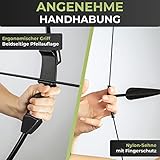 BOWRILLA® Pfeil und Bogen Kinder Set | Einsteiger Sportbogen mit 6 Pfeilen, Ideal für Kinder und Jugendliche 8 bis 15 Jahre | 3-teiliger Take-Down Recurvebogen für Rechts- und Linkshänder - 3