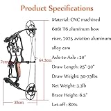 AMEYXGS Bogenschießen Compoundbogen Kits für Erwachsene 50-75LBS Jagdbogen Sportbogen mit Pfeile und Bogen Zubehör 25-30