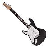 LA Linkshänder E-Gitarre + Verstärker Paket schwarz - 2