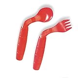 Gabel-gebogen Linkshänder Gabel und Löffel Set - 3
