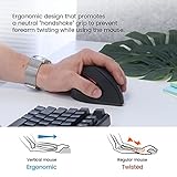 Perixx PERIMICE-718 Ergonomische Linkshänder Maus – Vertikales Design – Kabellos – 5 Tasten – Größeres Design – 1000/1600 DPI - 2