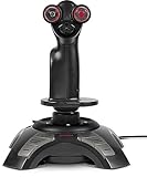 Speedlink Joystick für PC / Computer – Phantom Hawk Flightstick USB (12 Tasten, 8-Wege-Schalter – Stufenloser Schubregler, Vibration – Controller für Flugsimulator oder andere Simulator-Spiele) schwarz - 2