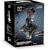 Speedlink Joystick für PC / Computer – Phantom Hawk Flightstick USB (12 Tasten, 8-Wege-Schalter – Stufenloser Schubregler, Vibration – Controller für Flugsimulator oder andere Simulator-Spiele) schwarz - 11