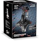 Speedlink Joystick für PC / Computer – Phantom Hawk Flightstick USB (12 Tasten, 8-Wege-Schalter – Stufenloser Schubregler, Vibration – Controller für Flugsimulator oder andere Simulator-Spiele) schwarz - 11