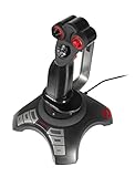 Speedlink Joystick für PC / Computer – Phantom Hawk Flightstick USB (12 Tasten, 8-Wege-Schalter – Stufenloser Schubregler, Vibration – Controller für Flugsimulator oder andere Simulator-Spiele) schwarz - 4