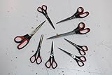 Wedo 976651 Universalschere (Linkshänder, rostfreier Edelstahl, spitz, Kunststoff Softgriffe 16 cm) schwarz/rot - 4