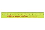 KUM AZ902.01.19-G - Lineal L1 Softie Flex Lefty G, 15 cm, Skala seitenverkehrt, Linkshänder, grün, 1 St.
