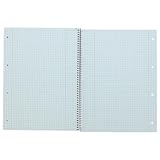 LANDRE 100050066 Collegeblock für Linkshänder 10er Pack A4 80 Blatt kariert Spirale rechts 70 g/m² gelocht Schreibblock Notizblock Briefblock Schulblock - 3