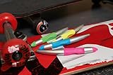 Ergonomischer Tintenroller für Linkshänder - STABILO EASYoriginal metallic in neonblau - Einzelstift - Schreibfarbe blau (löschbar) - inklusive Patrone - 8