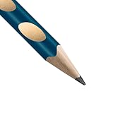 Schmaler Dreikant-Bleistift für Linkshänder - STABILO EASYgraph S in petrol - 6er Pack - Härtegrad HB - 2