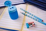 Schmaler Dreikant-Bleistift für Linkshänder – STABILO EASYgraph S in petrol – 6er Pack – Härtegrad HB - 6